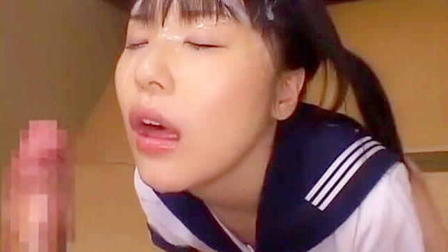 Japanese Beauty Gets Creamed on Her Stunning Face ~ A Must-Watch JAV Scene!