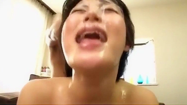 JAV Beauty Gets Soaked in Sweet Bukkake Fun - Must-See!