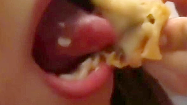 JAV Enchantress Lusciously Indulging in a Cum-Filled Bukkake Feast!