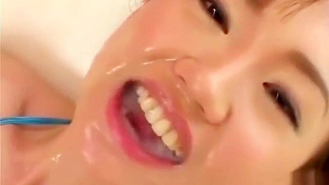 JAV Slut Drenched in Cum ~ Irresistible Asian Beauty in an Alluring Bukkake Show!