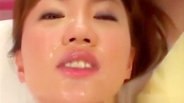 JAV Slut Drenched in Cum ~ Irresistible Asian Beauty in an Alluring Bukkake Show!