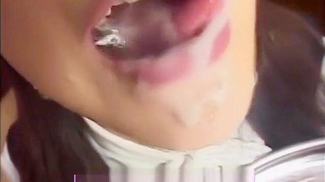 Japanese Beauty Dripping with Cum ~ Wet and Wild Bukkake Scene