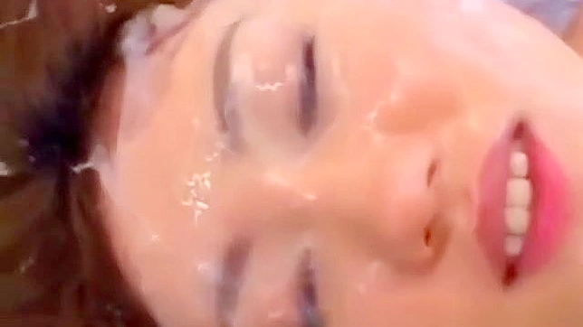 Witness the Splendor of Asian Bukkake - Exclusive Hot Cum Shower Scene!