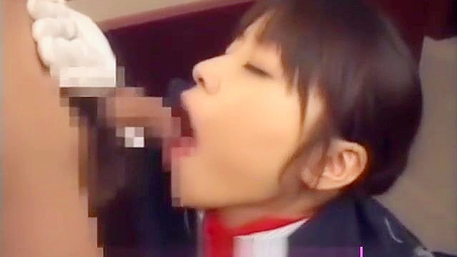 Japanese cleaning lady is getting fucked in the bathroom