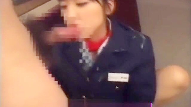 Japanese cleaning lady is getting fucked in the bathroom