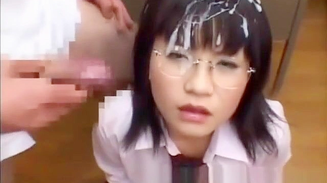 Japanese Teen Fights Herself to an Orgasm with a Bukkake Gangbang