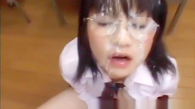 Japanese Teen Fights Herself to an Orgasm with a Bukkake Gangbang