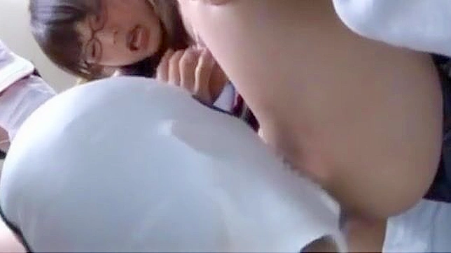 JAV Icon Megumi Shino and Her Glasses Doused in Lilith's Milk!