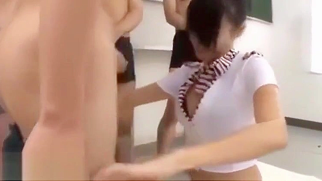 Japanese Beauty Gets Wet and Wild with Huge Bukkake