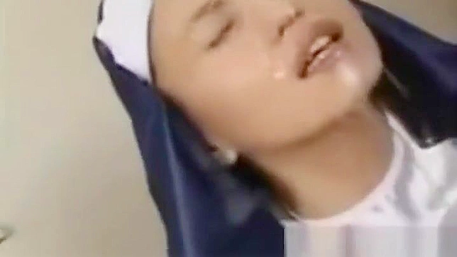 Enchanting Japanese Teen Nun Gets Drenched in Bukkake