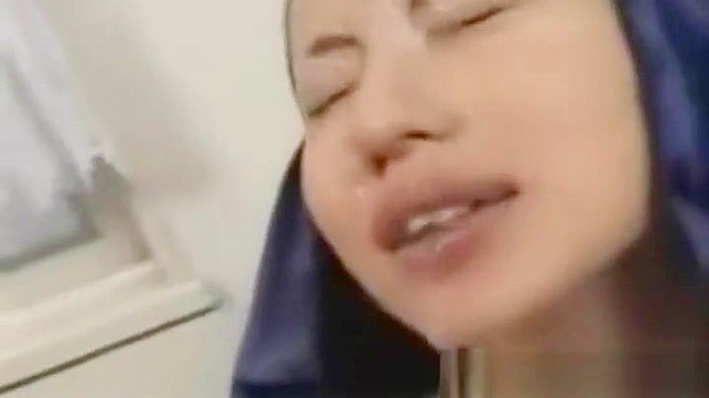 Enchanting Japanese Teen Nun Gets Drenched in Bukkake