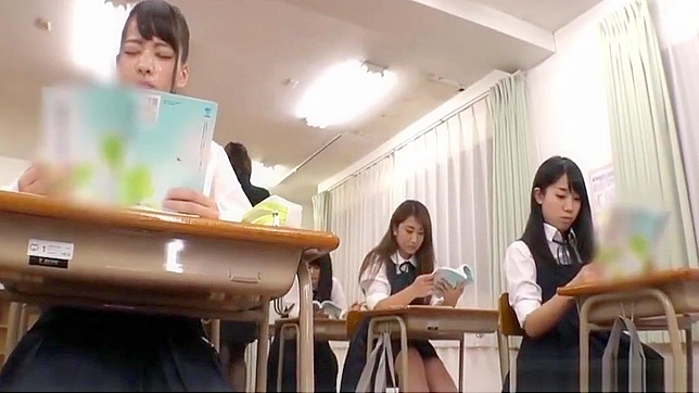 JAV Slut Gets Wet and Wild in Massive Classroom Bukkake Lesson