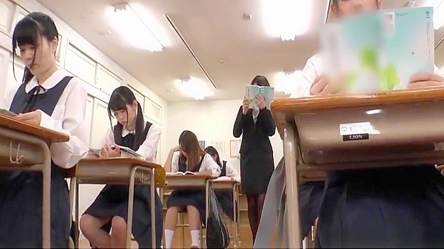 JAV Slut Gets Wet and Wild in Massive Classroom Bukkake Lesson