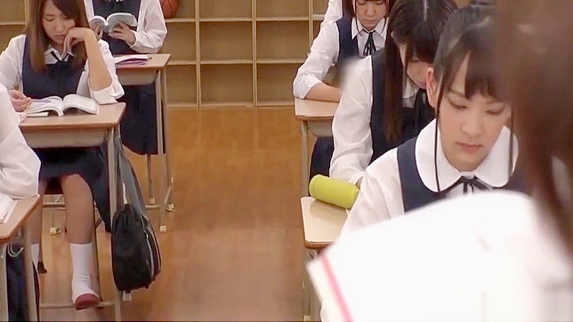 JAV Slut Gets Wet and Wild in Massive Classroom Bukkake Lesson