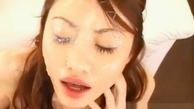 Japanese Teen 18+ Pornstar Gets Her Face Drowned in Cum