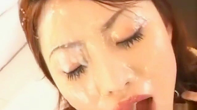 Japanese Teen 18+ Pornstar Gets Her Face Drowned in Cum