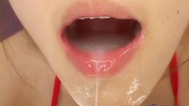 JAV Sensation ~ Luscious Japanese Teenie Gets Drenched in Bukkake Cumshots!