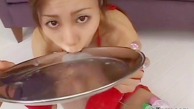 JAV Sensation ~ Luscious Japanese Teenie Gets Drenched in Bukkake Cumshots!