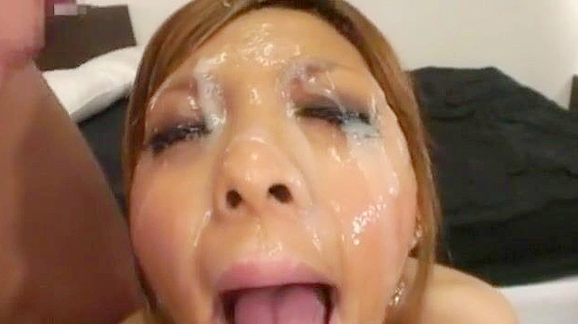 JAV Enchantress Rin Aikawa Delivers Mind-Blowing Facial performance in Bukkake Scene