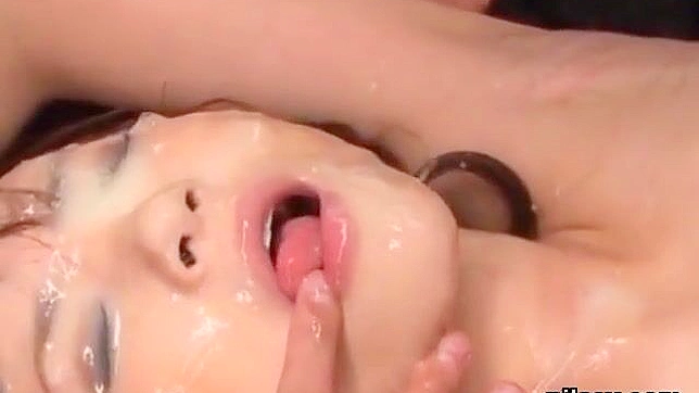 Oozing with Luscious Cumshots ~ JAV Pros' Innocent Nymph Takes on Mad Gangb