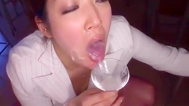 JAV Cuties Swallowing and Kissing Cum ~ Exclusive Futa MILF Scene!