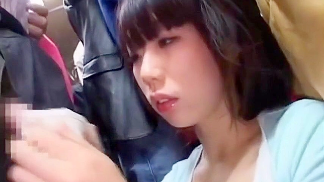 JAV Beauty ~ Alluring Office Lady Seduces on a Crowded Bus