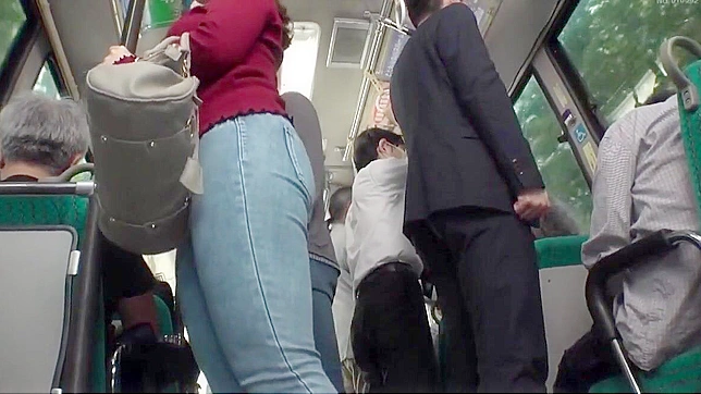 JAV Exclusive ~ Curvy Wife Teases and Taunts Molester on the Bus