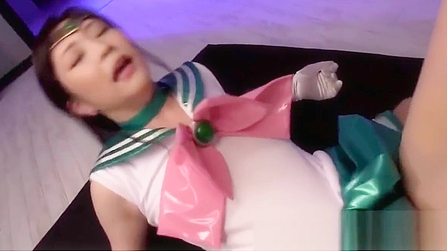 Revealing the Sexy Sailor Jupiter ~ Exclusive JAV Bukkake Scene with Japanese Teen 18+