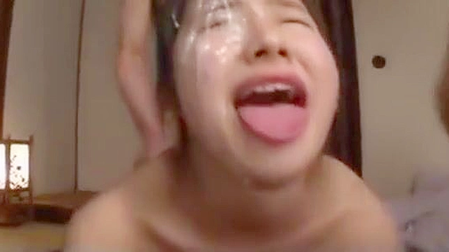 Japanese Enchantress Drenched in Jizz Bukkake