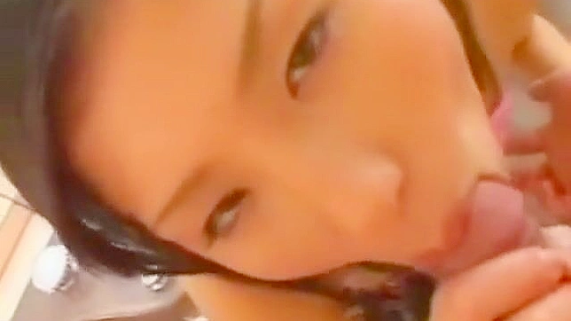 Beautiful Japanese Enchantress Gives Luscious Facial in Steamy Bathroom