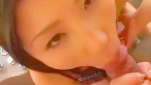 Beautiful Japanese Enchantress Gives Luscious Facial in Steamy Bathroom