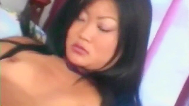 Chinese beauty gone wild! Insane deepthroat performance by luscious MILF