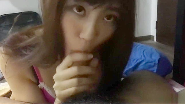 Chinese Porn: Sexy Teen Slut Gives on Tinder Blowjob with Erotic Foot Fetish