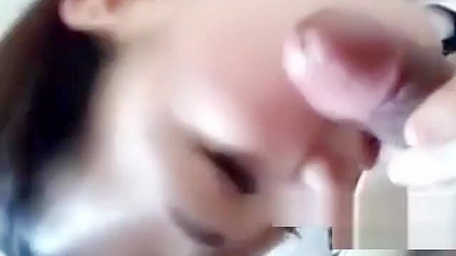 Chinese Beauty Gives Ultimate Blowjob to Hairy Lover & Drinks His Cum!