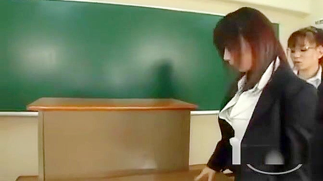 Chinese Porn: These Two Hot Teachers Get Intimate, One Gets Her Private Parts Rubbed In Class!