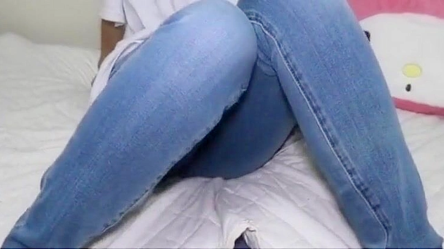 Juicy Jeans ~ Cute Girl's Masturbation Juice Stains! Watch Now!