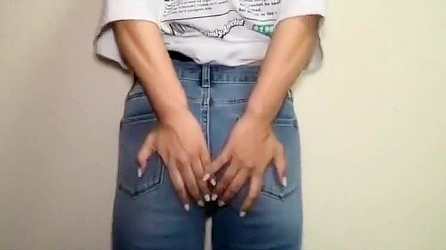 Juicy Jeans ~ Cute Girl's Masturbation Juice Stains! Watch Now!