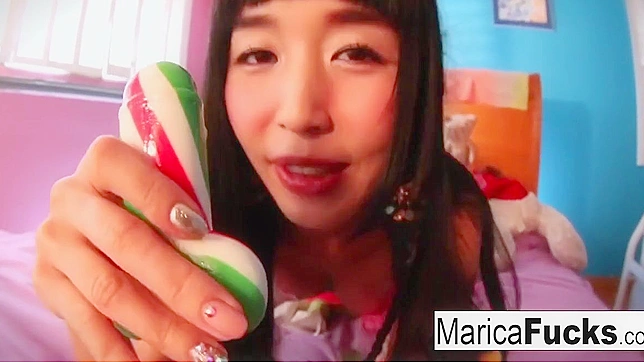 Japanese Babe Marica in a Tantalizing Candy Play