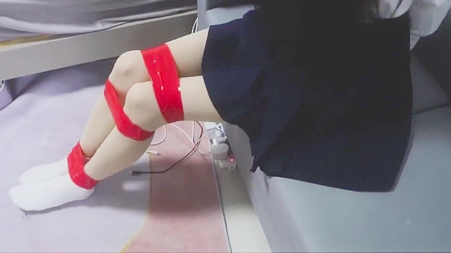 Japanese Porn ~ 'Bondage With Red Tape' – Explore the Art of Rope Bondage!