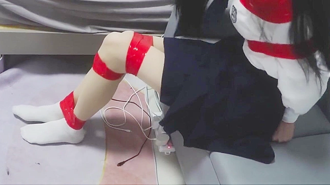 Japanese Porn ~ 'Bondage With Red Tape' – Explore the Art of Rope Bondage!