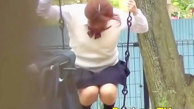 Japan Babe's Public Panty Peek ~ Mesmerizing Wetness Revealed!