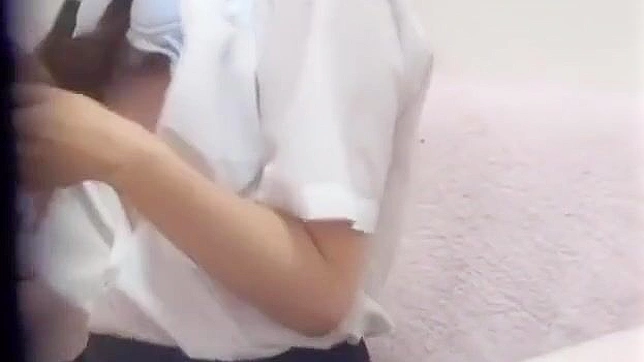 Japanese College Girl's Sultry Masturbation Session