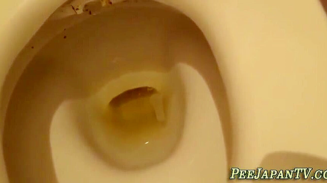 Japanese Beauty Young Girl Peeing in Toilet - Must See!