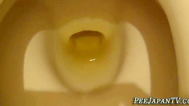 Japanese Beauty Young Girl Peeing in Toilet - Must See!