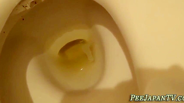 Japanese Beauty Young Girl Peeing in Toilet - Must See!