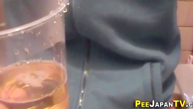 Japanese Teen Pornstar, 18 and Under, Urinates in Plastic Cup - Must Watch!