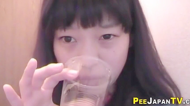 Japanese Teen Pornstar, 18 and Under, Urinates in Plastic Cup - Must Watch!