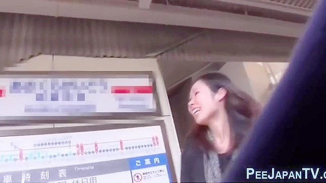 Japanese Women and their Exquisite Peeing Experience on Public Trains