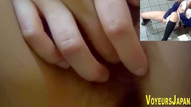 Japanese Porn ~ Luscious Teen Rubs Her Wet Snatch for Your Pleasure