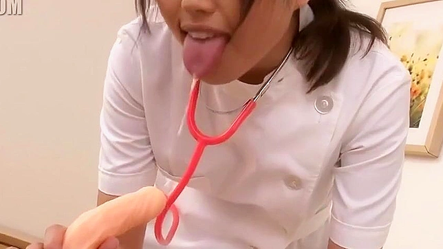 Japanese Nurse Unleashes Her Inner Slut in Solo Pleasure Ride